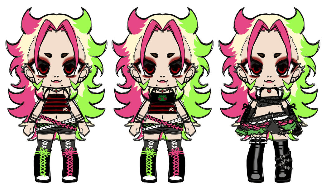 Chibi Model Sketch by Nezusomu